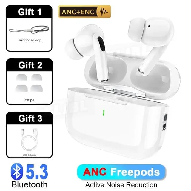 Freepods Bluetooth Earpphone Air Buds Pro 2 Wireless Earbuds Active Noise Cancelling Sport Heasdet Gaming Heaphone for phone