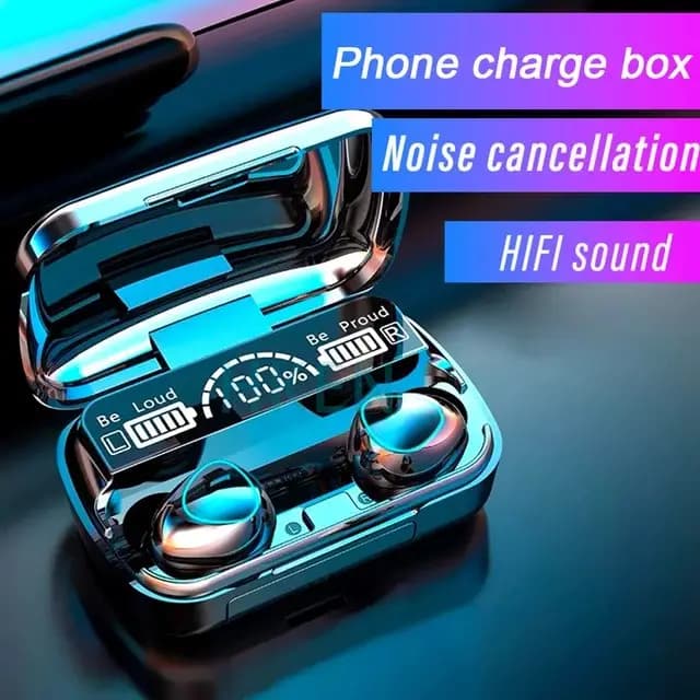 TWS M10 Wireless Bluetooth Headset 5.3 Earphones Bluetooth Headphones with Mic Earbuds 3200mAh Charger Box LED Display Fone