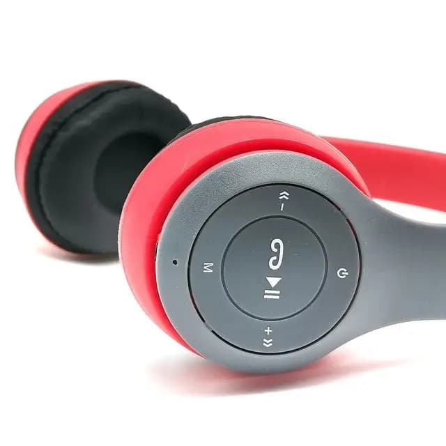 P47 Bluetooth Foldable Headset with Microphone Support Fm Radio TF for PC Smartphone and Tablet
