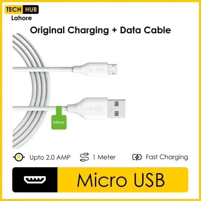Original Charging Cable - Micro USB - 2.0 Amp - Fast Charging - Data Cable