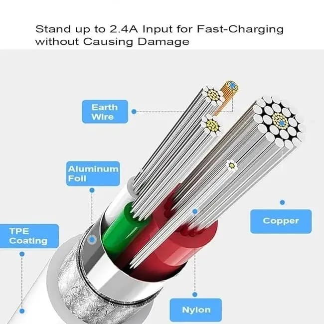 Compatible iPhone Lightning Cable | Data Syncing and Charging Cable compatible with iPhone X/ 8 Plus/ 8/ 7 Plus/ 7/ 6s Plus/ 6s/ 6