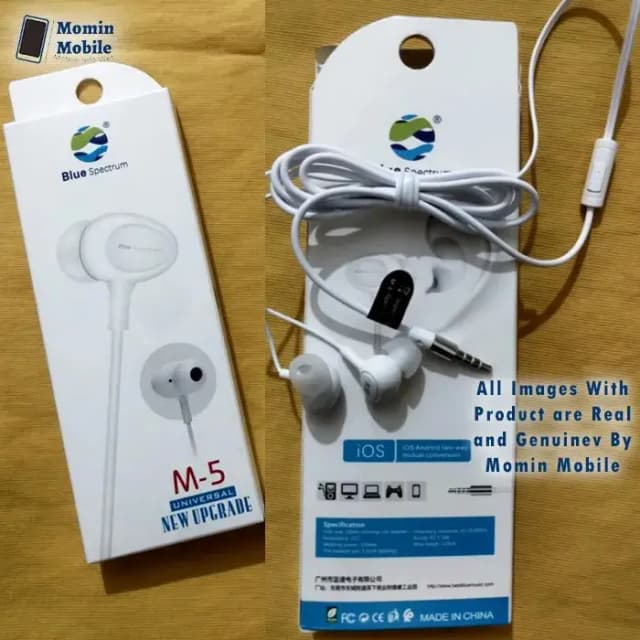 Blue Spectrum M5 Original Handfree - M5 Stereo Handfree for Gaming and Entertainment