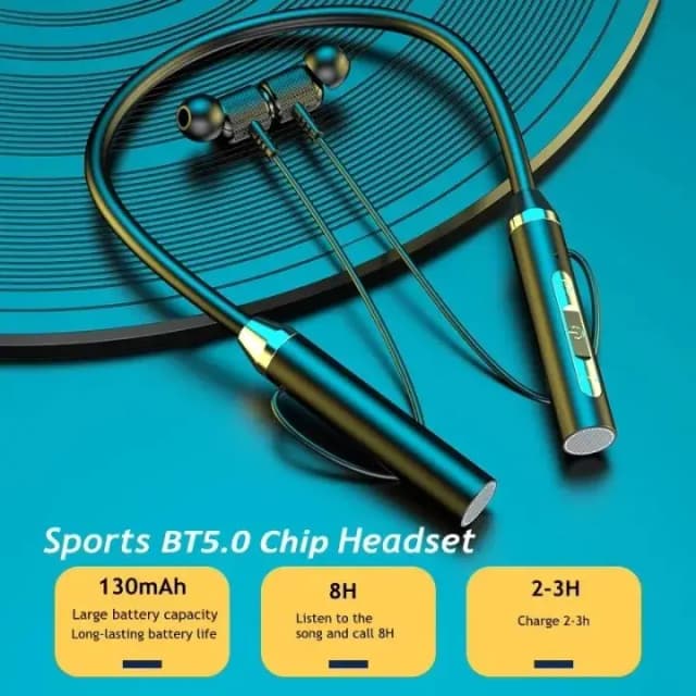 Original Wireless Earbuds In Ear Headphones Bluetooth Earphone Neckband Hanging Ear Soft Silicone Sport Earbuds HD Stereo Headset handsfree Magnetic
