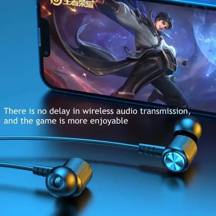 Original Wireless Earbuds In Ear Headphones Bluetooth Earphone Neckband Hanging Ear Soft Silicone Sport Earbuds HD Stereo Headset handsfree Magnetic